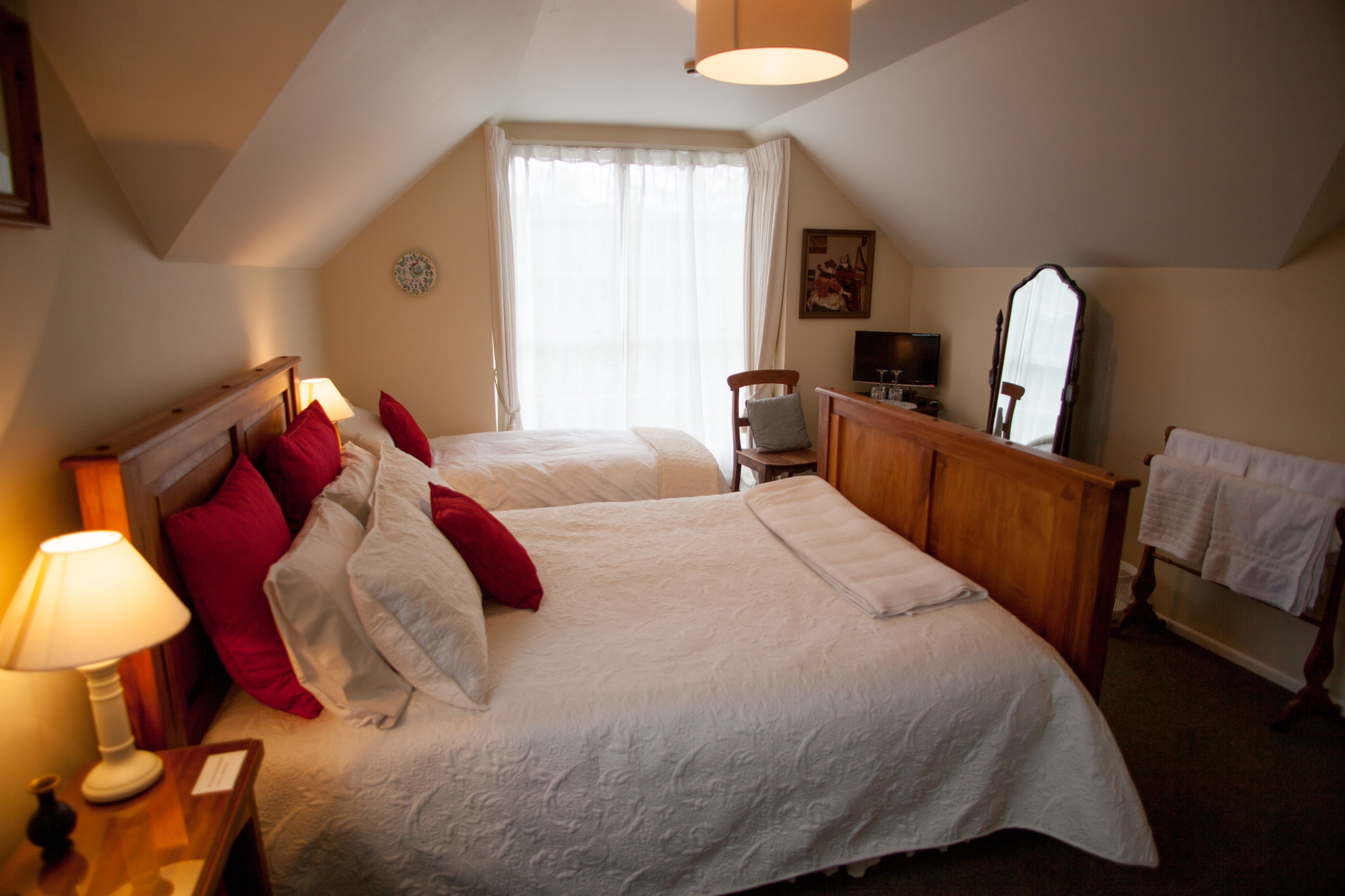 The Bronte Room | Down duvets, individually decorated, individually furnished, desk