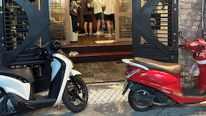 The entrance to Alleyway Hostel with a sign above the door. - Alleyway Hostel - Adults Only (Ho Chi Minh City)