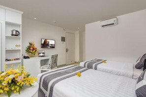 1 slaapkamer, een minibar, een bureau, gratis wifi