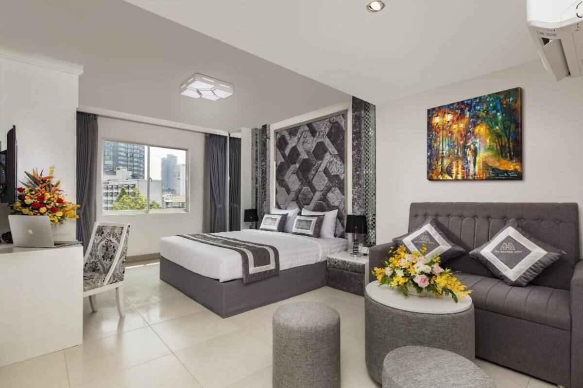 1 slaapkamer, een minibar, een bureau, gratis wifi