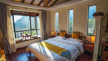 Premium bedding, down comforters, memory foam beds, desk