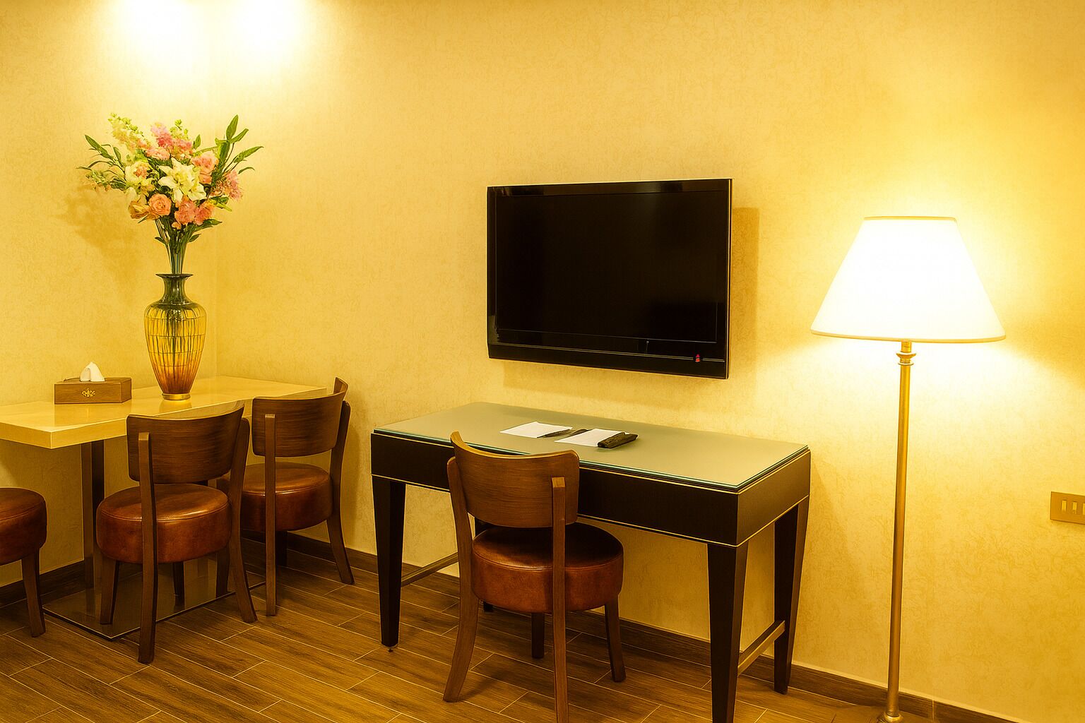 family suite | living area | 42-inch led tv with satellite channels, tv