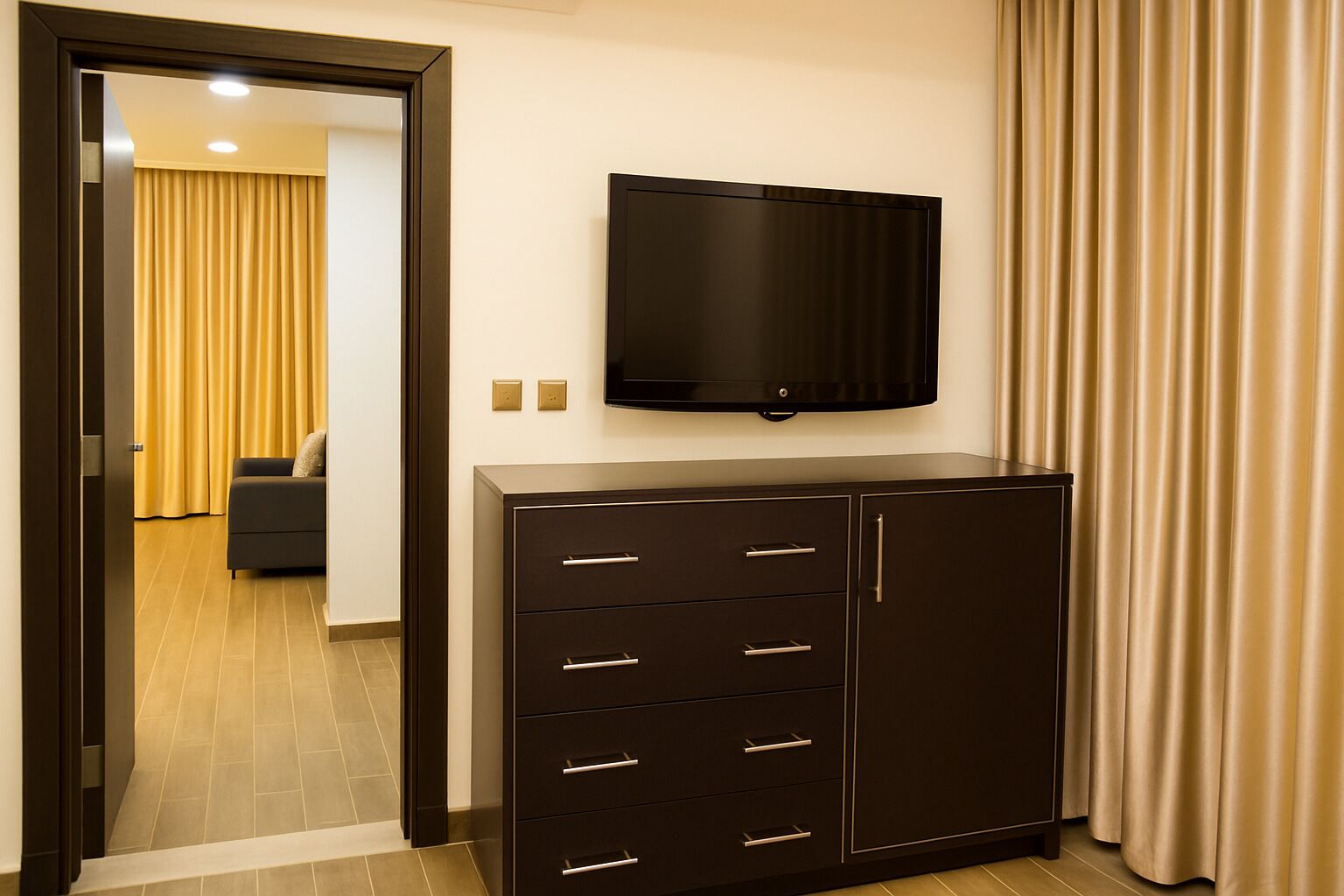 family suite | 1 bedroom, hypo-allergenic bedding, minibar, in-room safe