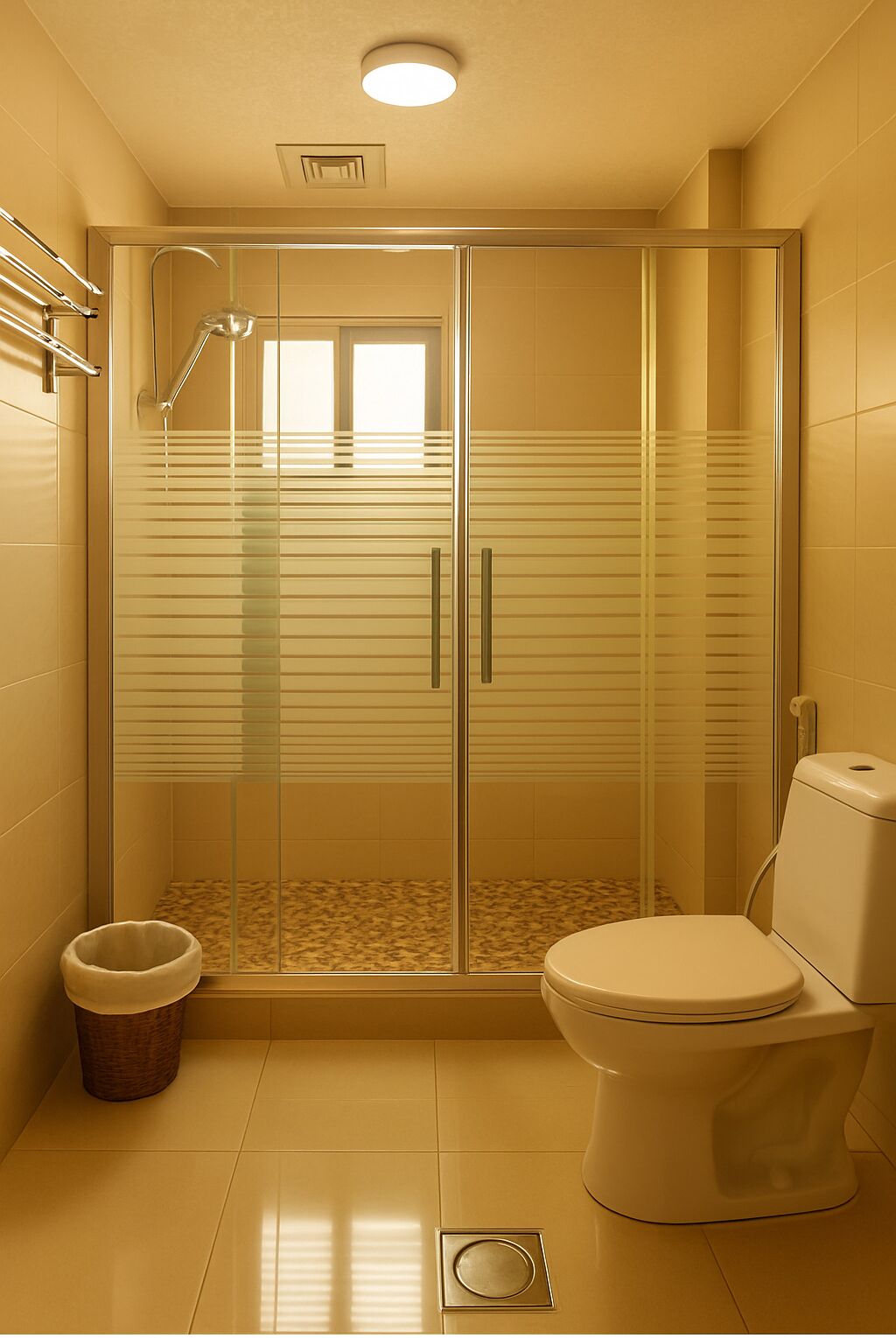 family suite | bathroom | free toiletries, hair dryer, slippers, towels