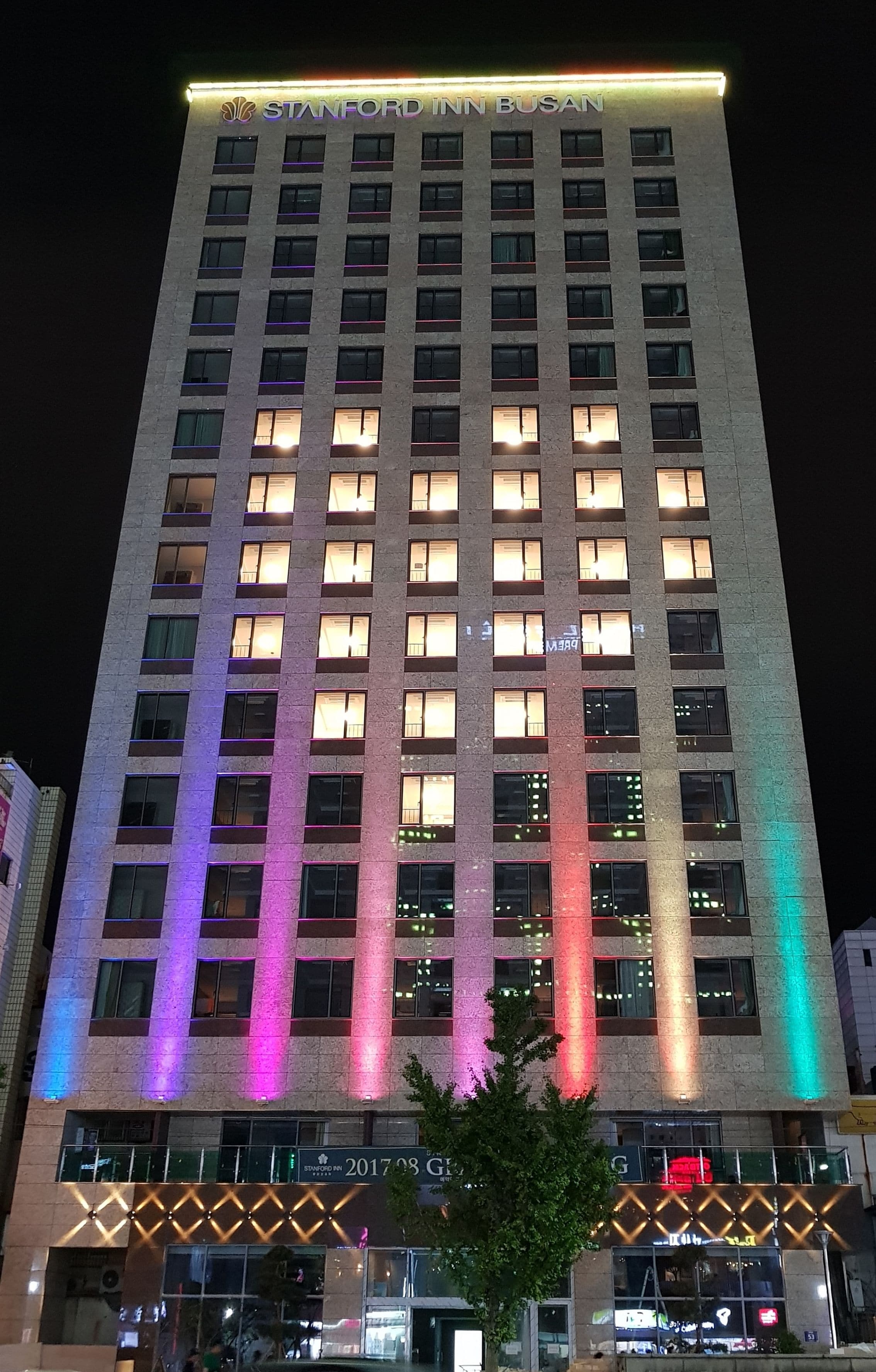 front of property – evening/night