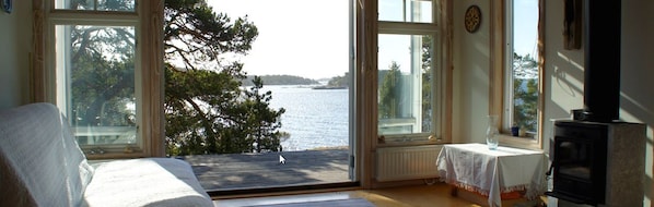 Ferienhaus, Terrasse, Meerblick | Ausblick vom Zimmer