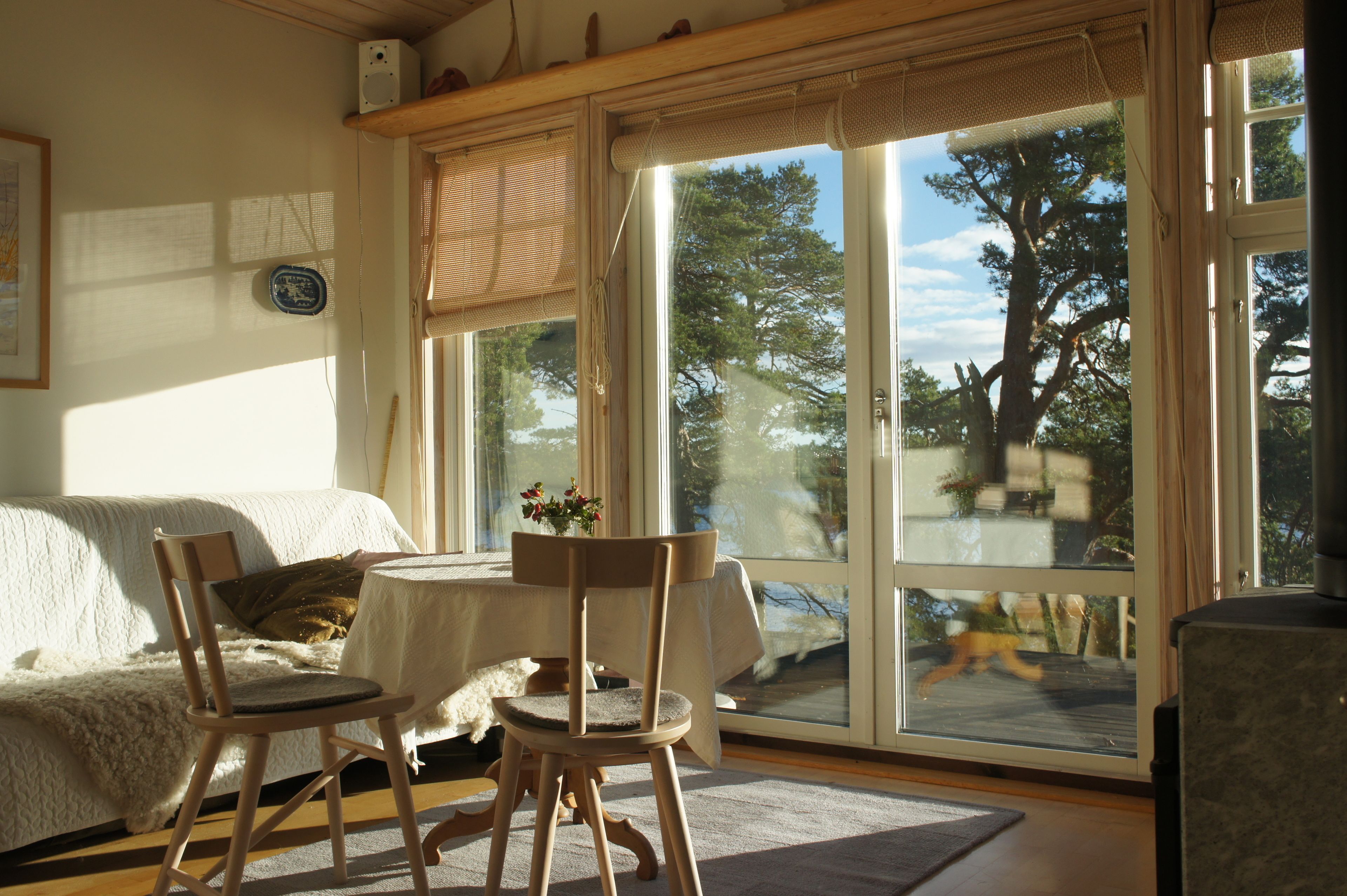 Ferienhaus, Terrasse, Meerblick | Wohnbereich