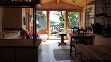 小屋, 露台, 部分海景 | 客廳