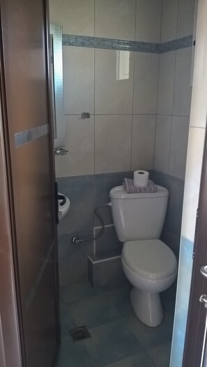 Habitació doble o amb dos llits individuals, 1 llit doble o 2 llits individuals | Bany | Dutxa, articles de tocador gratuïts, tovalloles i sabó 