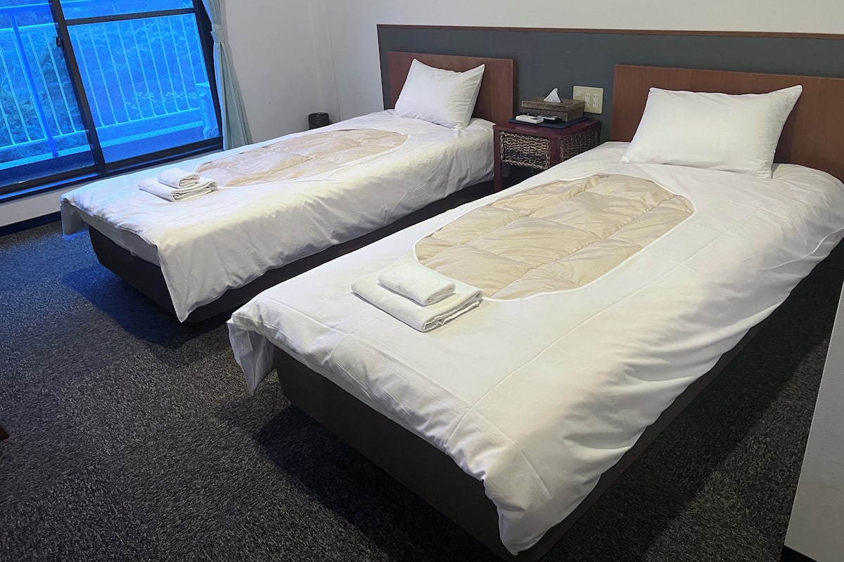 经济双床房, 2 张单人床 (Bed) | 1 多间卧室、办公桌、遮光窗帘、免费 WiFi