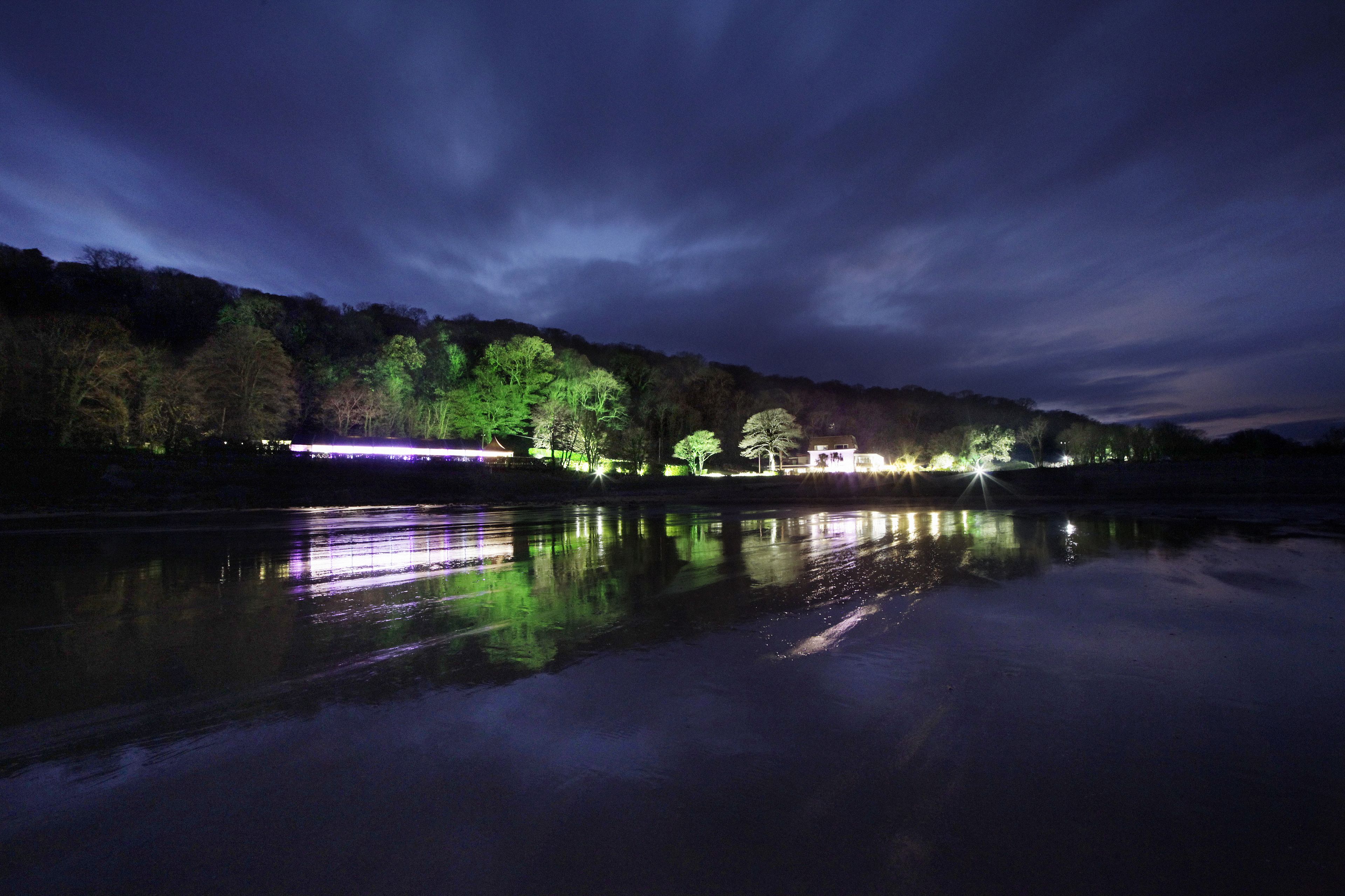 front of property – evening/night