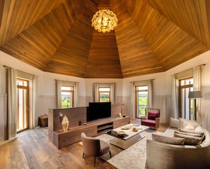 Tower Suite | Living area | LCD TV, pay movies