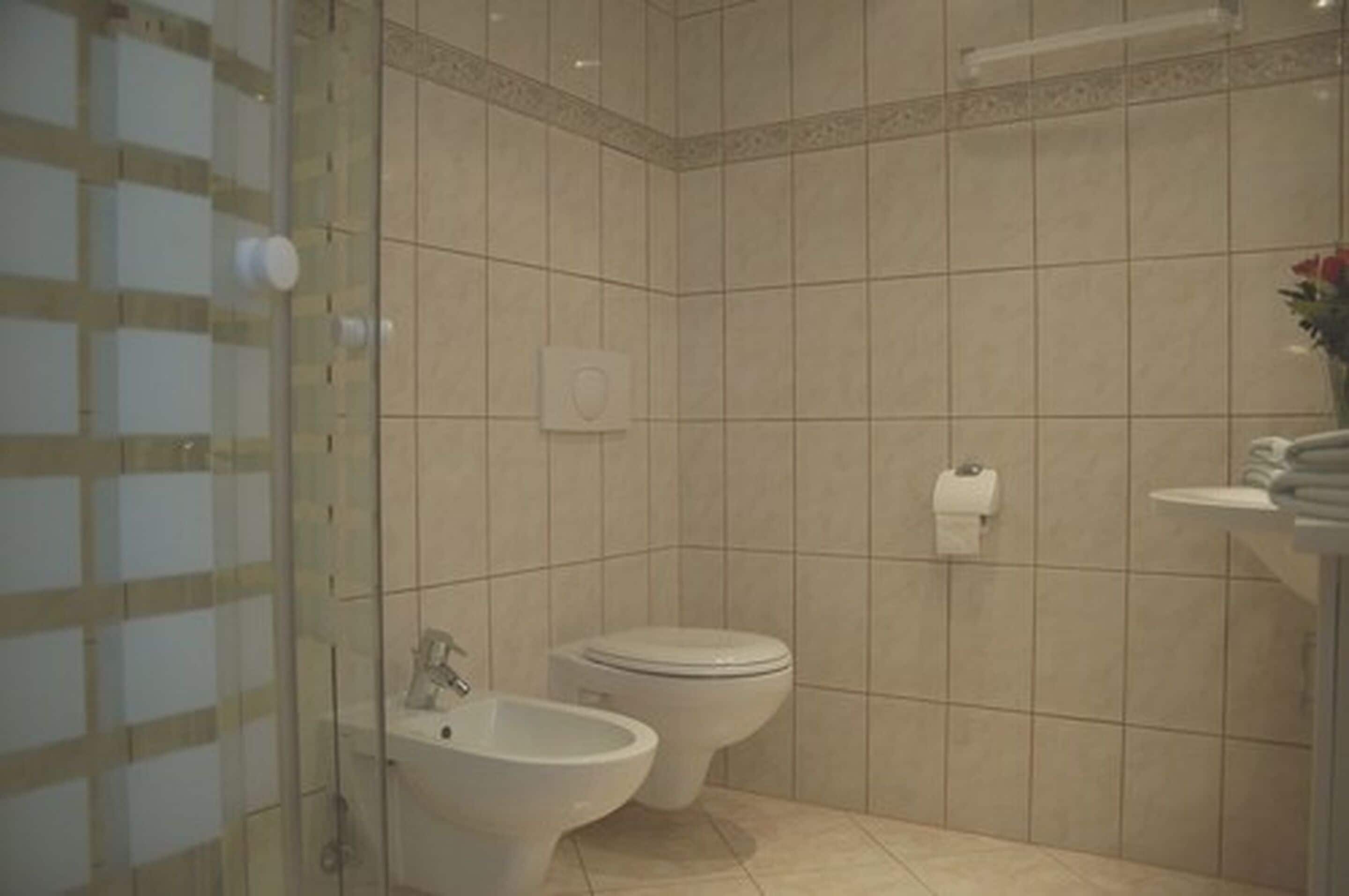 triple room | bathroom | shower, rainfall showerhead, free toiletries, hair dryer