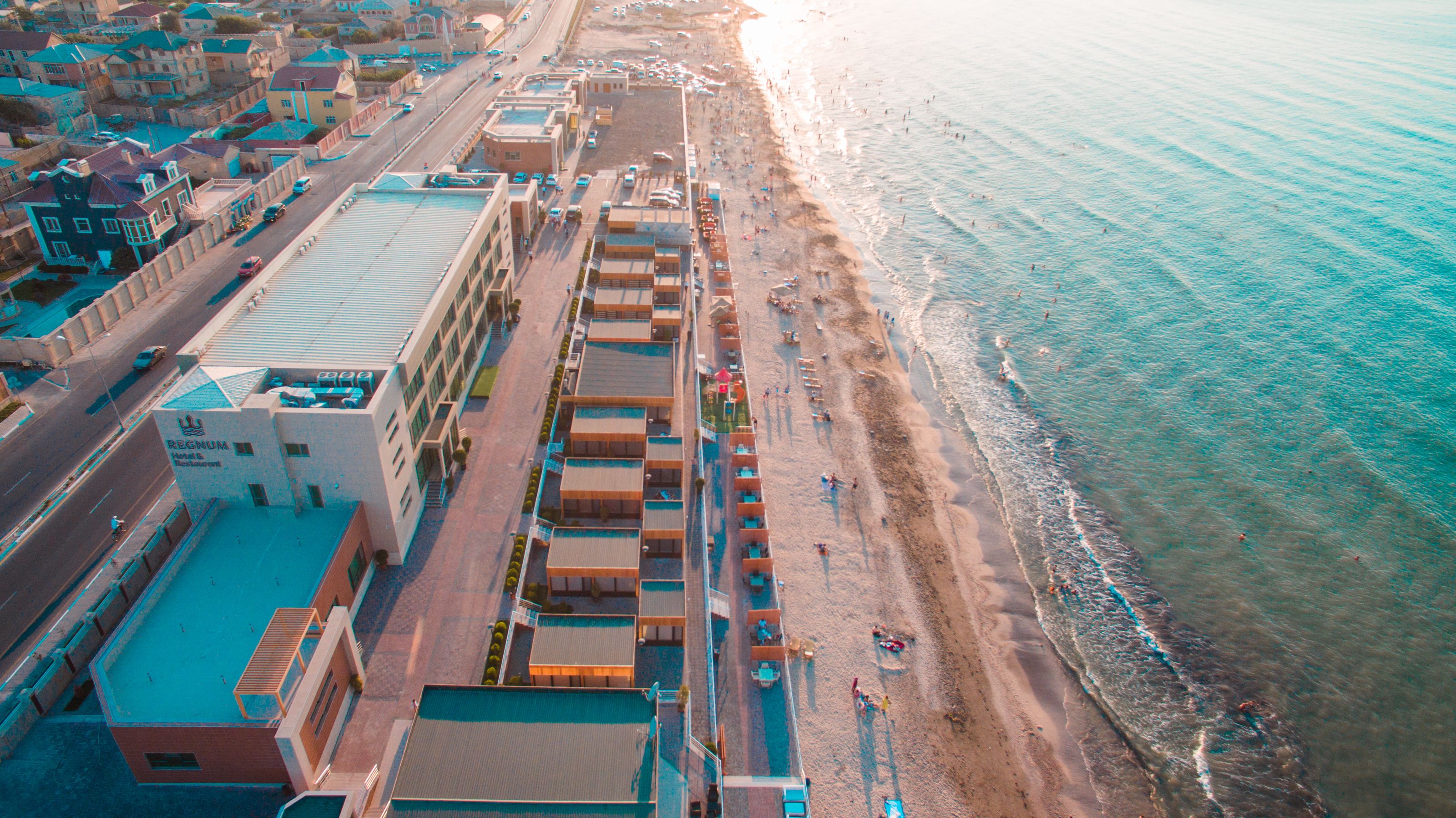 منظر من الجو على ارتفاع عالٍ