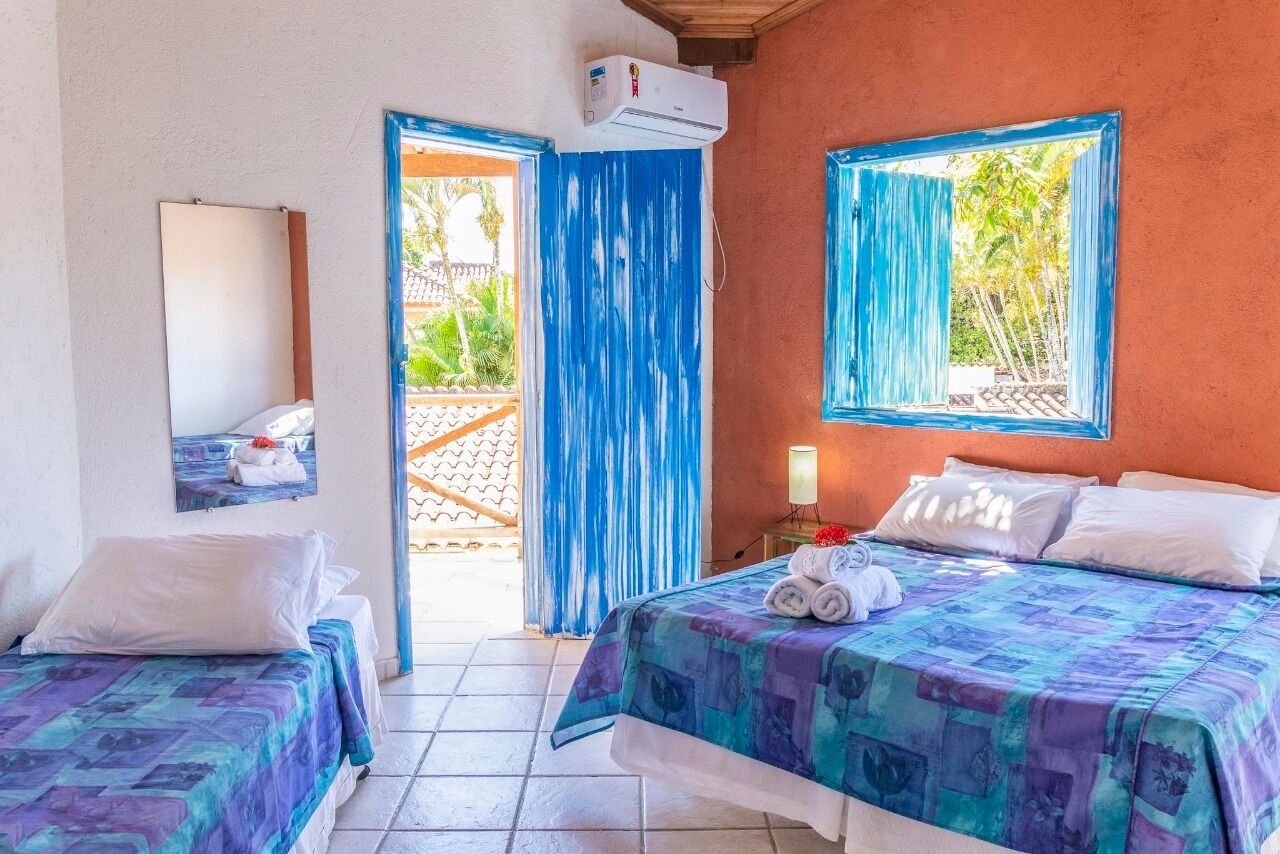 Quarto quádruplo | Frigobar, berços grátis, Wi-Fi de cortesia, roupa de cama