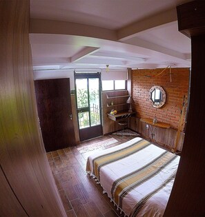 Comfort Cabin, Balcony, Courtyard View