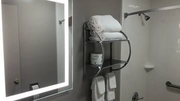 Free toiletries, hair dryer, towels