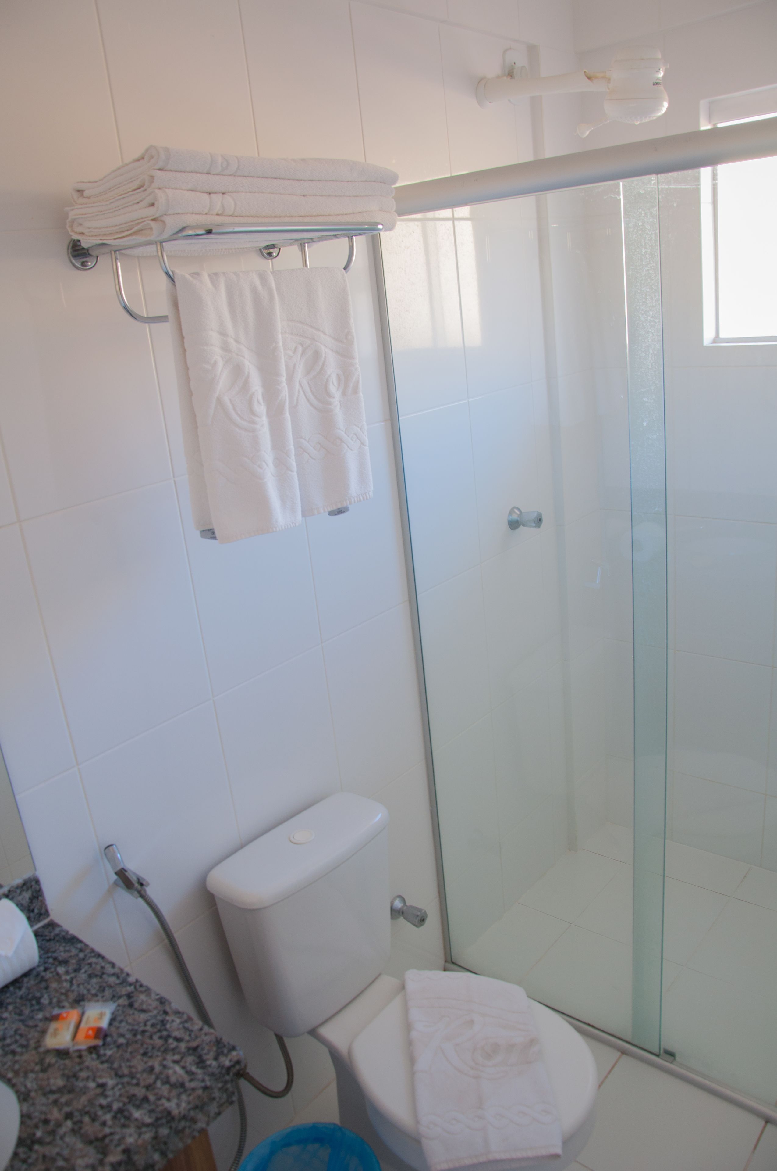 apartment | bathroom | shower, free toiletries, soap, toilet paper