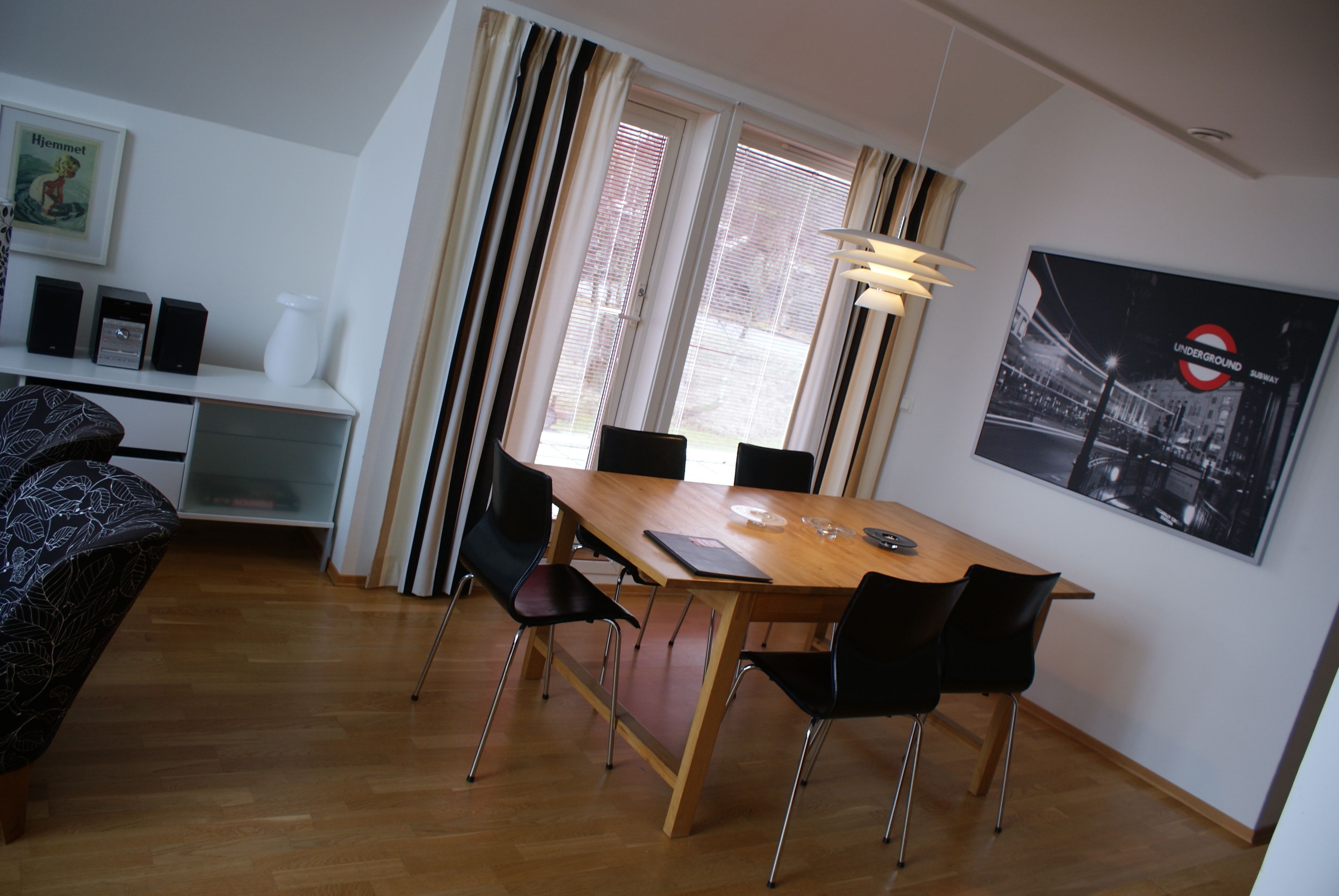 Spiseområde på rommet