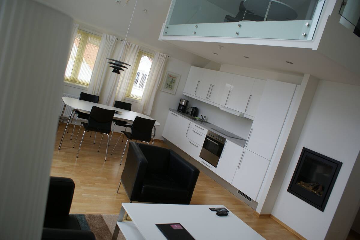 Apartment, 2 Schlafzimmer, Hafenblick (Alcove) | Wohnbereich