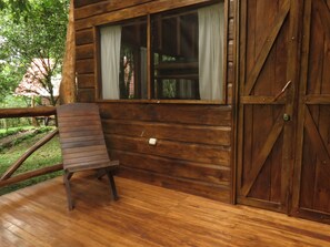 Cabane, 2 chambres, vue jardin, cÎté jardin | 1 chambre, draps fournis