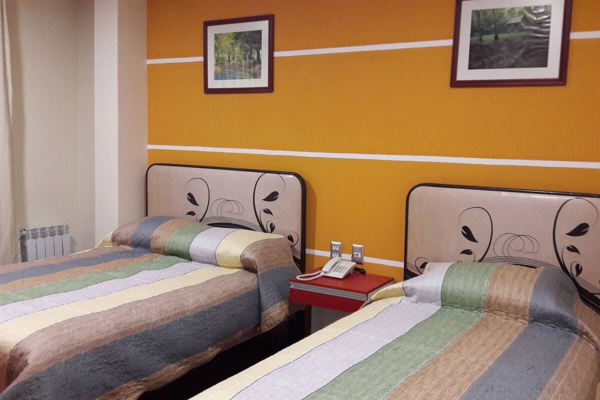 Twin Room, Private Bathroom | Desk, iron/ironing board, free WiFi