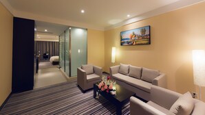 Deluxe Double Room | Living area - Jingrui Golden Harbor Hotel (Chengdu)
