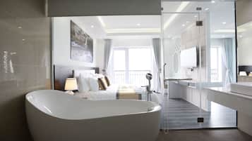 Free toiletries, hair dryer, slippers, towels