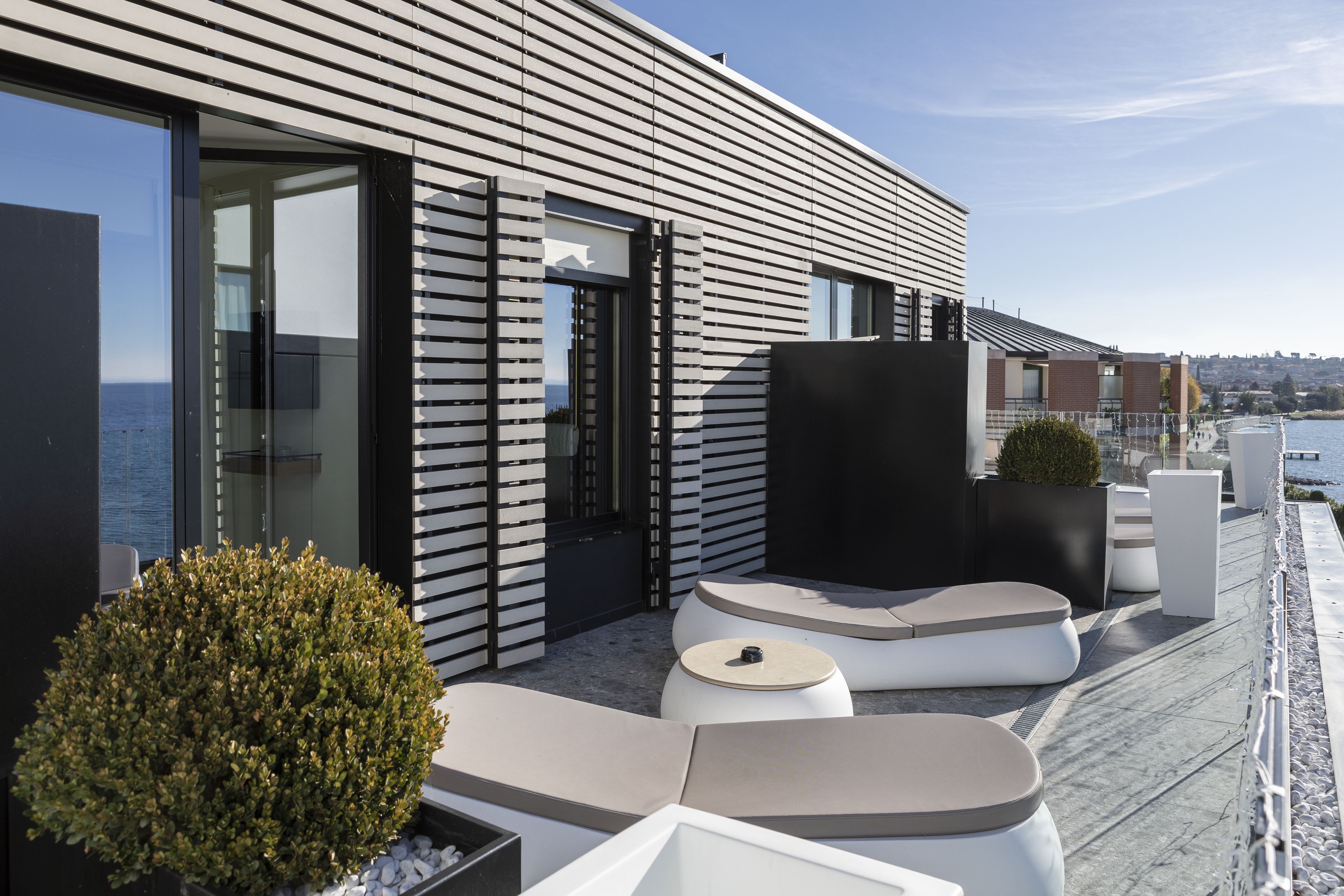 Chambre Deluxe, terrasse, vue lac (Fitness) | Vue sur le lac