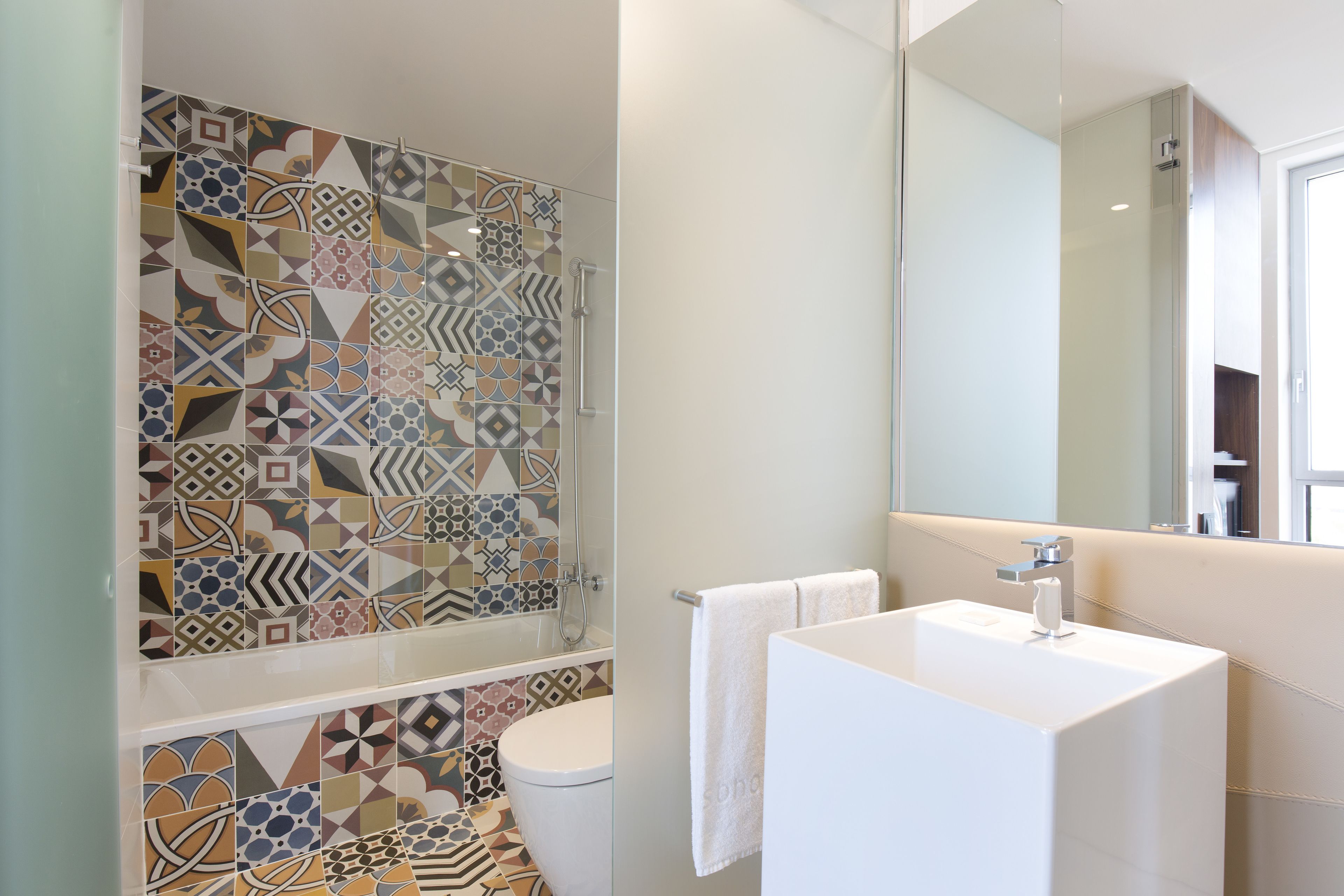 free toiletries, hair dryer, towels