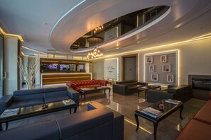 Siddeområde i lobbyen