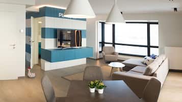Superior Apartment, 2 Bedrooms, Annex Building | Living area | 40-inch Smart TV with digital channels, TV