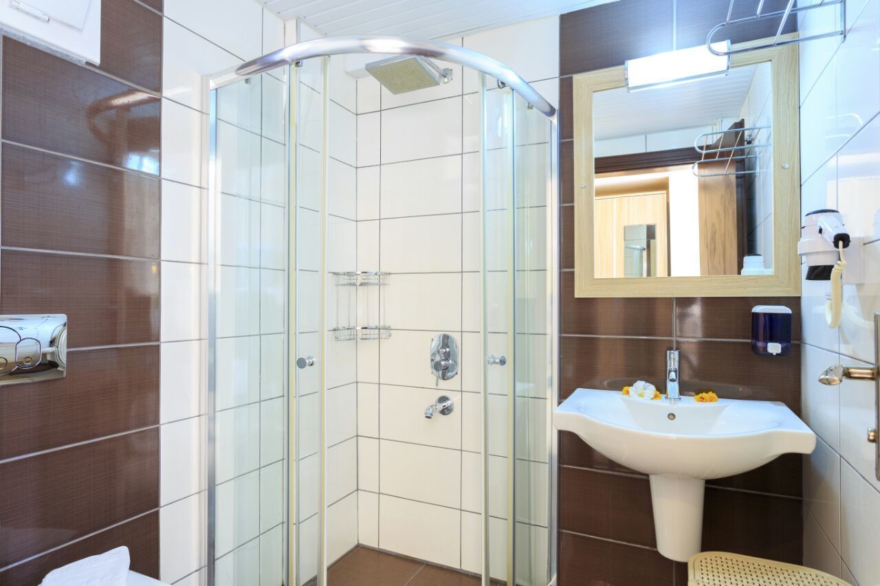 deluxe double or twin room | bathroom shower