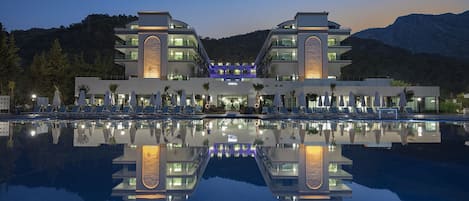 Front of property – evening/night