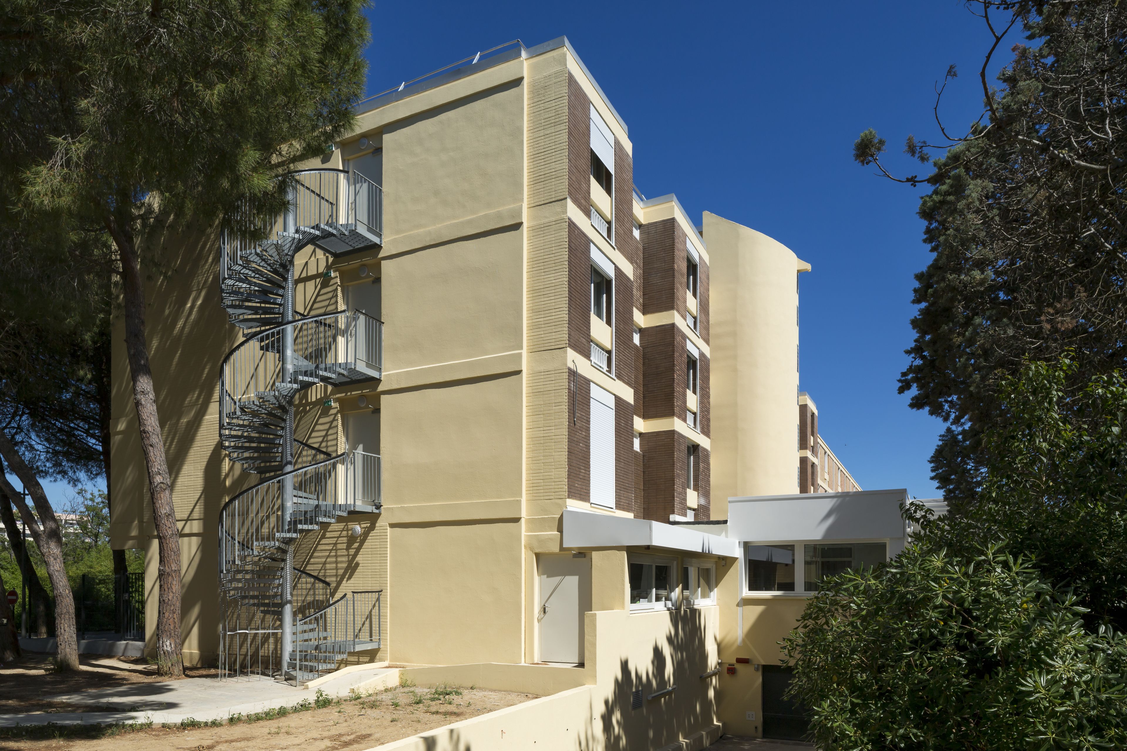 Façade de l’hébergement