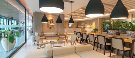 Sala de estar en el lobby