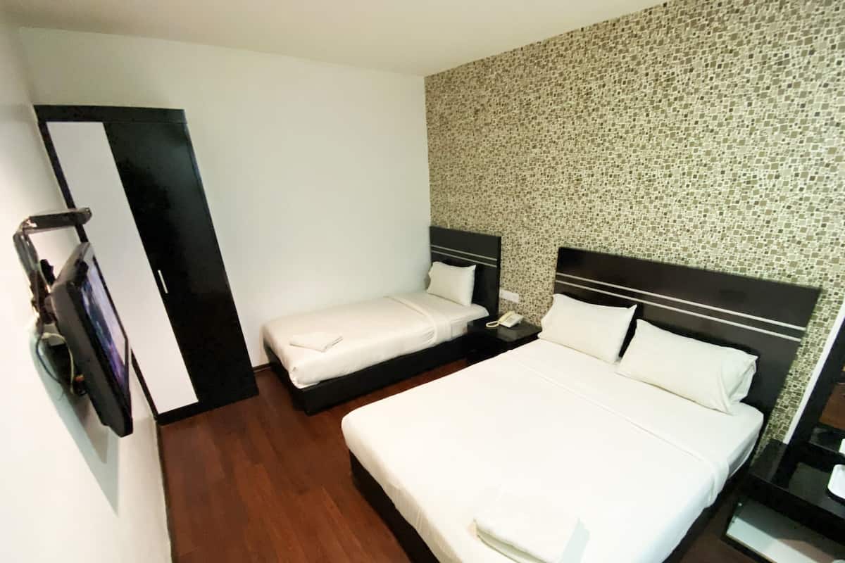 Desk, iron/ironing board, free WiFi, bed sheets
