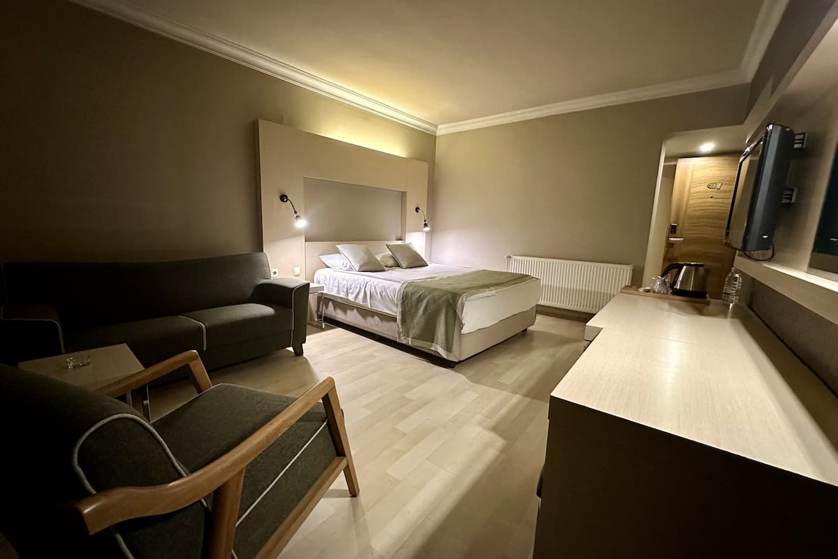 deluxe double room | minibar, desk, iron/ironing board, free wifi