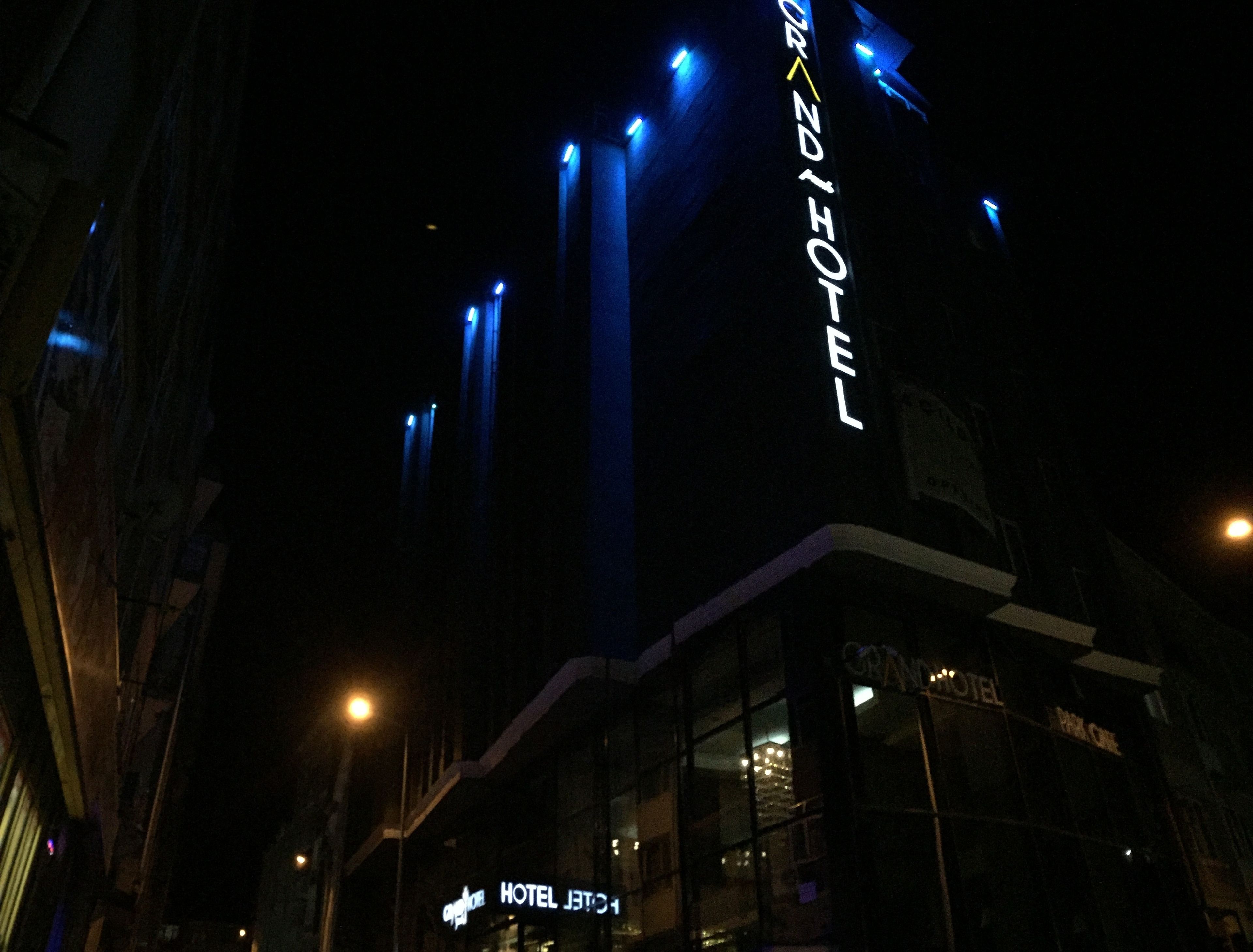 Front of property – evening/night