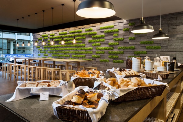 Daily buffet breakfast for a fee