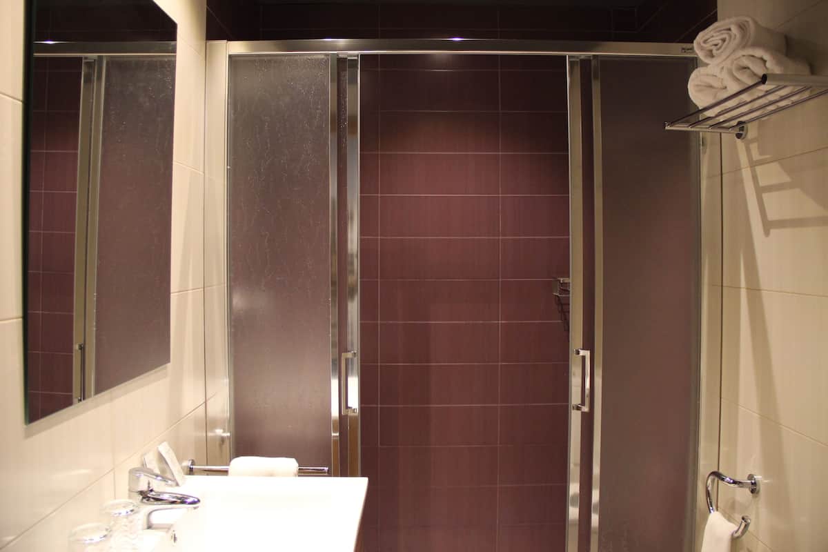 free toiletries, hair dryer, bidet, towels