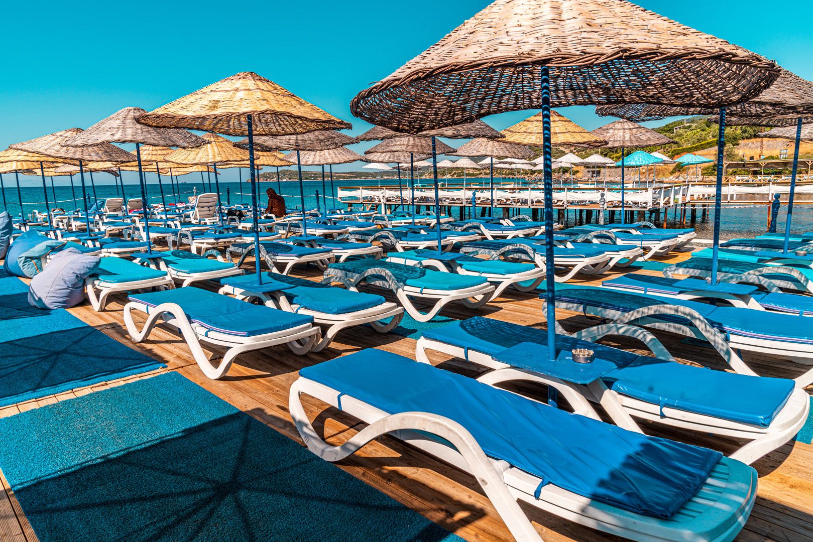 Private beach