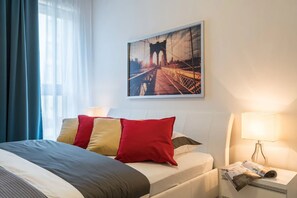 Departamento, 1 habitación (4 people) | Tabla de planchar con plancha, wifi gratis y ropa de cama 