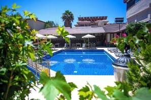 Comfort Quadruple Room, Pool View, Poolside | View from room - Tokgoz Butik Hotel & Apartments (Fethiye)