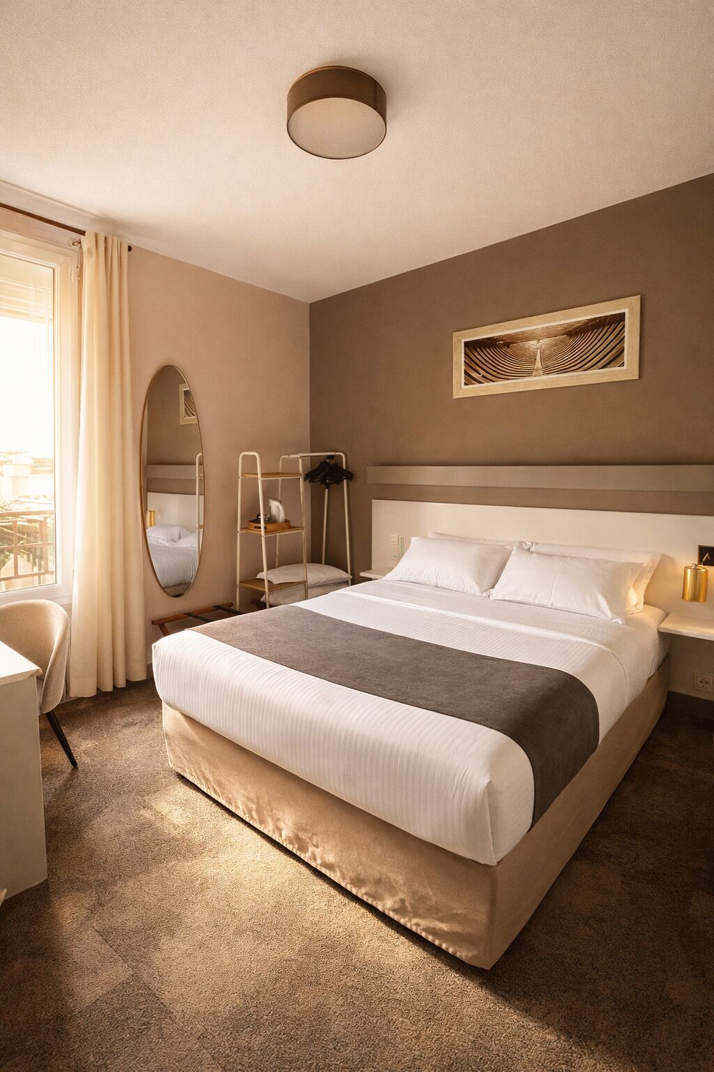 Standaard kamer, 1 slaapkamer | Luxe beddengoed, een bureau, gratis wifi, beddengoed