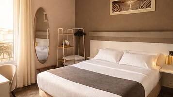 Standaard kamer, 1 slaapkamer | Luxe beddengoed, een bureau, gratis wifi, beddengoed