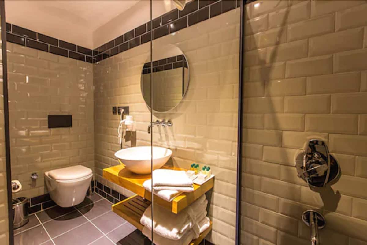 free toiletries, hair dryer, bathrobes, slippers