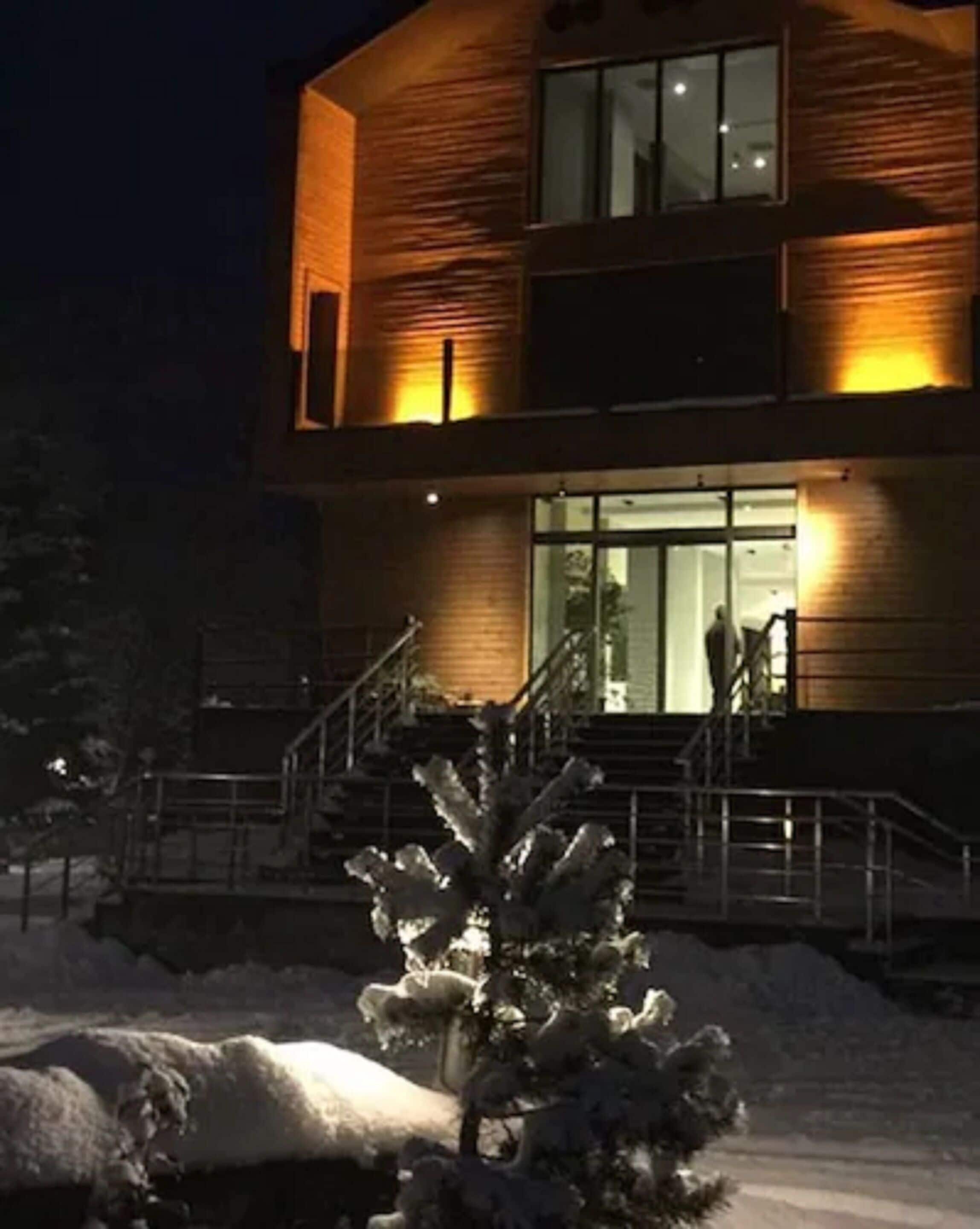 front of property – evening/night