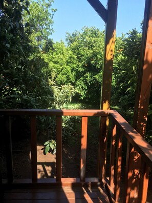 Blick vom Balkon