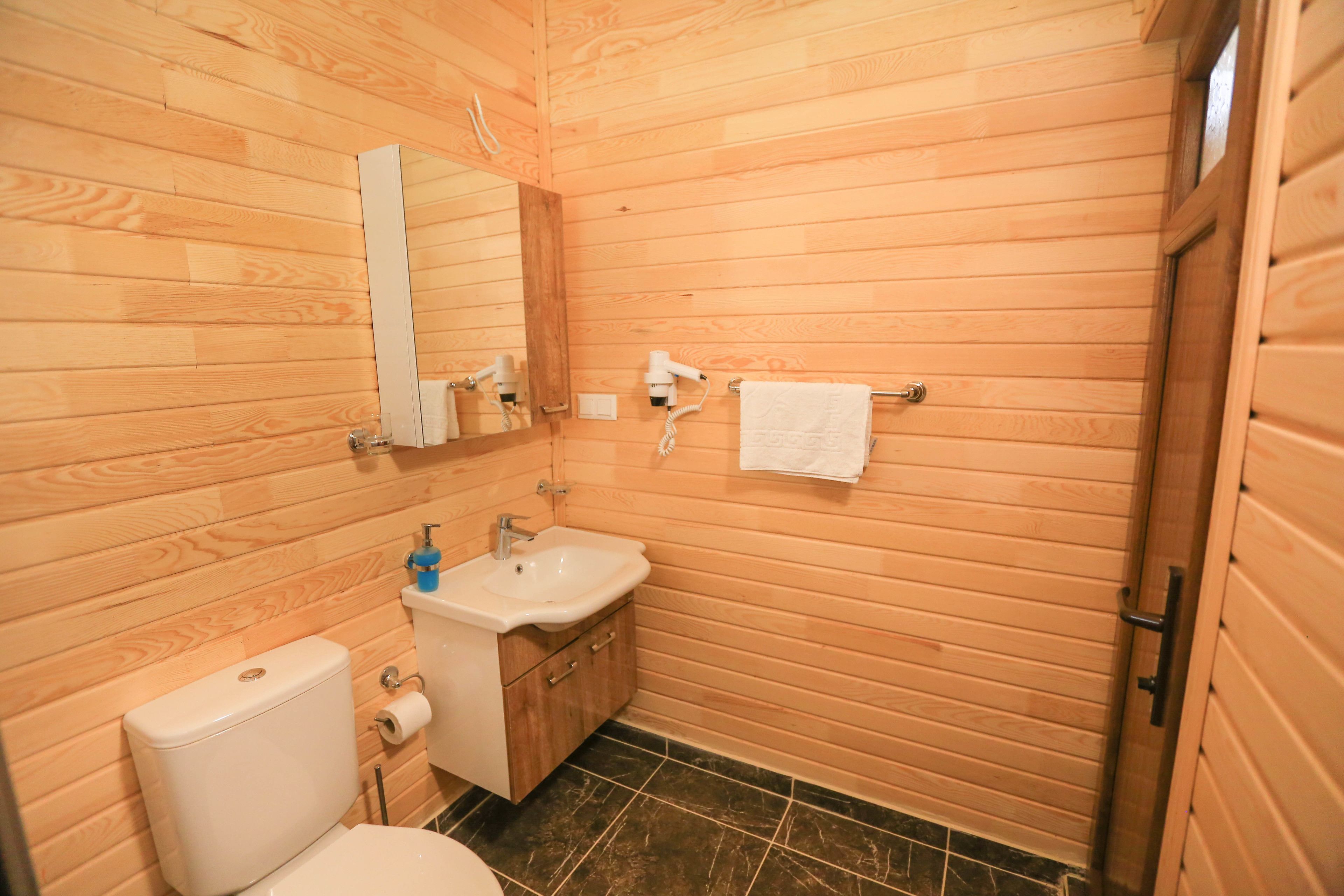 economy room, 1 double bed with sofa bed, garden view | bathroom | shower, rainfall showerhead, hair dryer, slippers